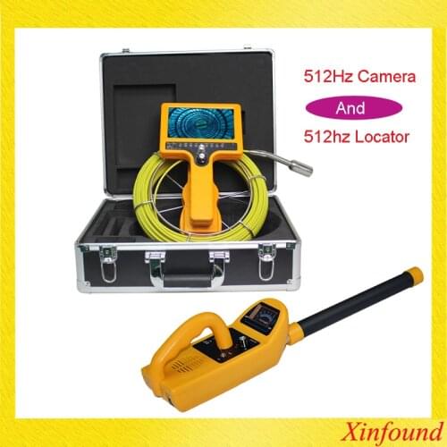 30M waterproof meter counter DVR Drain Sewer Inspection Video Camera video Endoscope camera Borescope camera with 512hz receiver