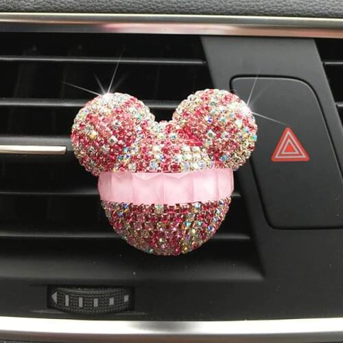 Car Decoration Car Air Freshener Auto Outlet Perfume Clip Car Scent Aroma Diffuser Diamond Bling Car Accessories Interior Gifts