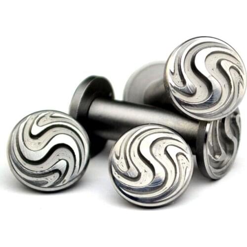 Knife Screw EDC DIY 2pcs Hot Wheel pattern inner hexagon Handmade Knife Handle rivet screw