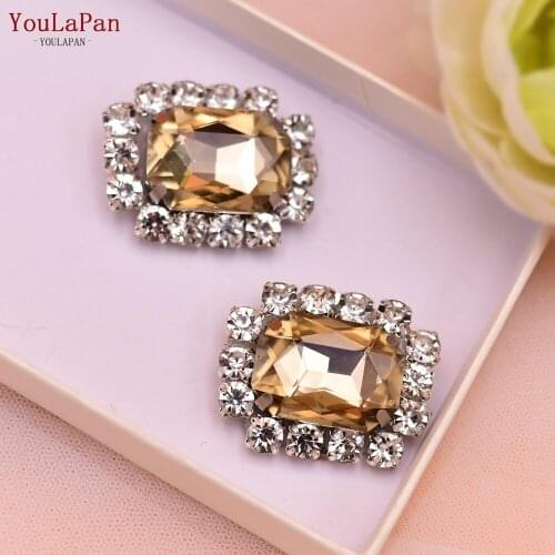 YouLaPan X44 Shoe Accessories Suppliers Bridal Shoe Clips Elegant Wedding Party Shoes Accessories Rhinestone Shoes Ornaments