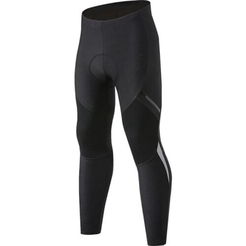 Santic Winter Men Cycling Pants Fleece Sport Reflective Mountain Bike Warm Bicycle Trousers