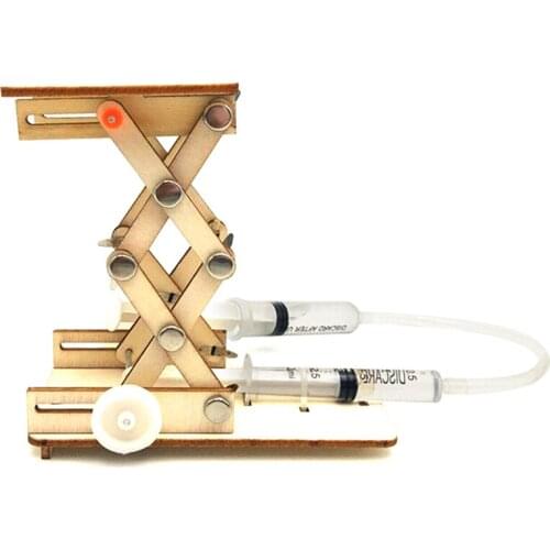 1 X Kids DIY Science Toys Educational Scientific Experiment Kit Hydraulic Lift Table Model