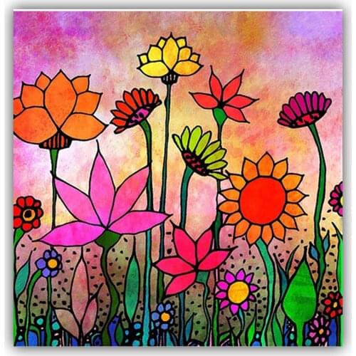 5D Full Drill Square Damond Painting Sun Flower DIY Embroidery Cross Stitch Decorations For Home Handwork
