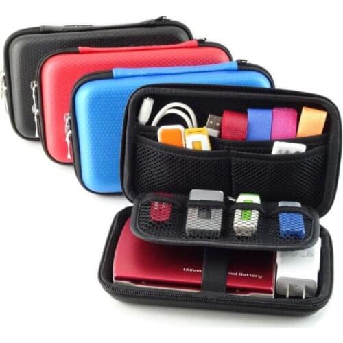 New Hard Disk Case Portable HDD Protection Bags for External Hard Drive /Earphone/U Disk Hisk Drive Cases GH1302
