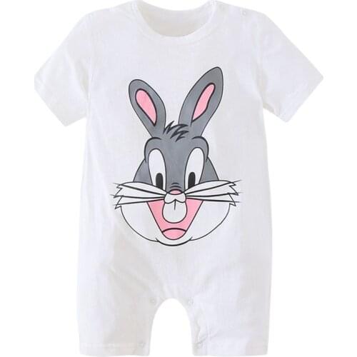 New Born Baby Short Sleeved Rompers Infant Baby Boys Girls Cartoon Cotton Jumpsuit Summer Thin Clothes Baby Boy One Piece Outfit