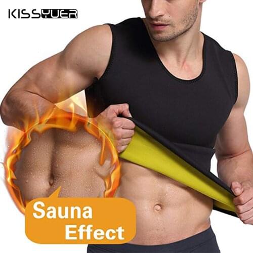 Mens Body Shaping Vest Waist Trainer Belly in Sweatshirt Sportswear Fitness Sleeveless Corset Hot Shapers Shapewear Vest