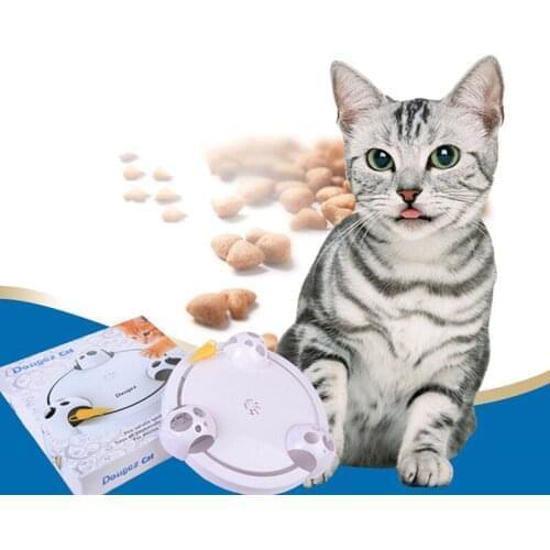 Electric Cat Toy Carousel Crazy Playing Plate Catching Mouse