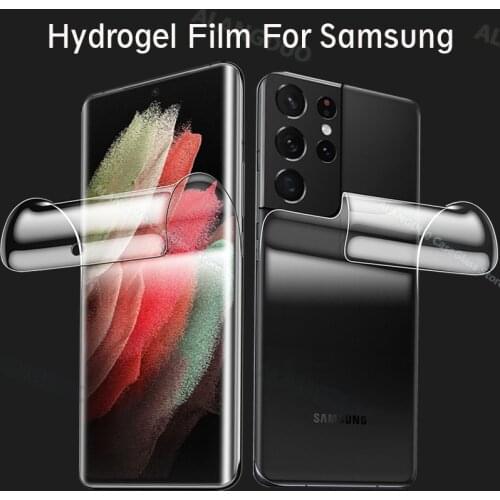 Hydrogel Film for Samsung Galaxy S21 Ultra Screen Protector S20 FE Plus S 21 s21+ S20fe S21Ultra Protective Glass Camera Lens