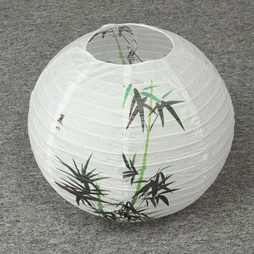 HOT SALE 30cm Lampshade Paper Lantern Oriental Style Light Decoration Chinese , Bamboo