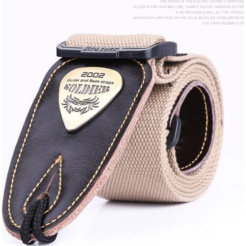 Guns N' Roses Slash Style Leather Guitar Strap Black