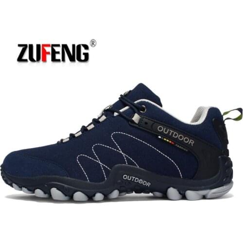 35-46 Women Men Outdoor Hiking Shoes Non-Slip Wearable Climbing Couple Shoes Sportive Waterproof Walking Shoe Unisex Sneakers