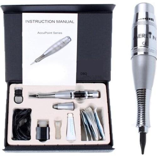 Tattoo Kit Permanent Makeup Machine Eyebrow Lip Tattoo Machine with Tattoo Pen Gun and Needles Power Supply Tattoo Eyebrow Pen