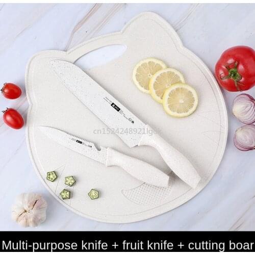 Kitchen Knife Set Household Kitchen Knife Stainless Steel Kitchen Knife Fruit Knife Thicken Cutting Board Anti-mold
