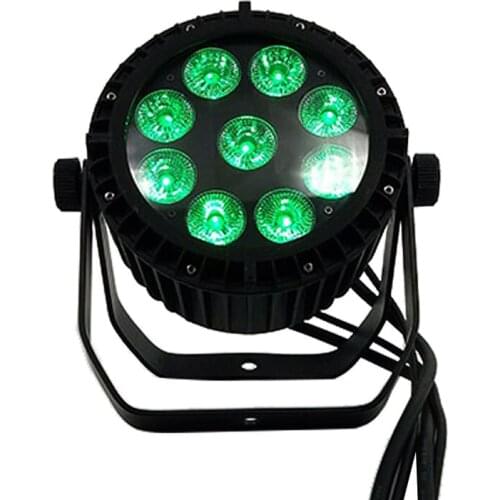 Outdoor Garden Lights SHEHDS Waterproof LED 9x18W RGBWA-UV Outdoor Par Lighting by DMX Controller for DJ Event Stage