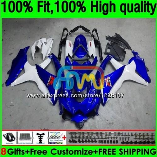 OEM For SUZUKI GSXR White blue 600 750 CC GSX R600 GSXR600 08 09 10 38BS.20 GSX-R600 GSXR-750 K8 GSXR750 2008 2009 2010 Fairing