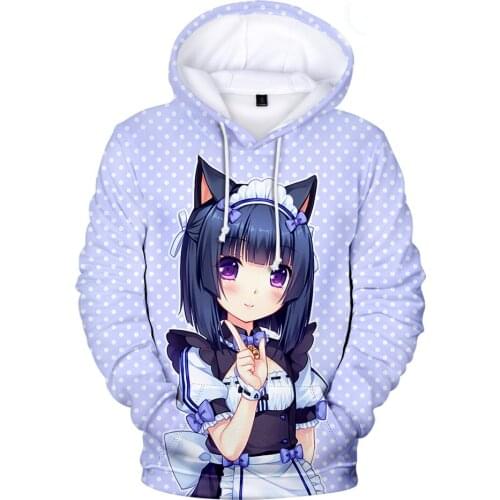 Popular NEKOPARA Games Hoodie 3D Cartoon Hoodies Sweatshirts Men/women/Kids Casual Hip Hop Hoodie Anime Boys/girls Sport Outwear