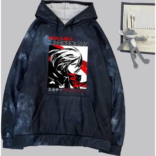 Final Season Attack on Titan Printing Hoodie Men Women Streetwear Anime Mikasa Ackerman Unisex Top