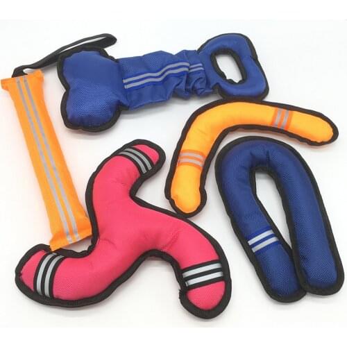 Dog Flying Discs Toys Reflective Boomerang Bite Resistant Pet Training Darts Chew Toy For Small Medium Large Dogs