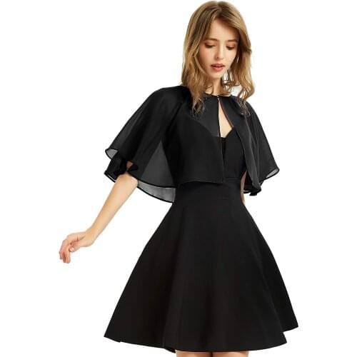 Wedding Shawl Soft Capelets Shawls and Wraps for Dress Chiffon Shrug Wedding Cape Cover Up