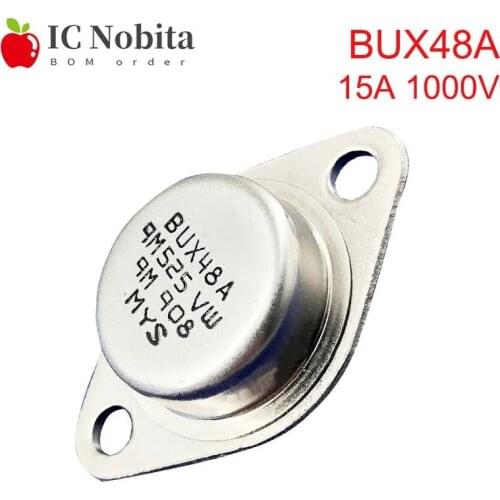 5PCS BUX48A 15A 1000V Ultrasonic Power Transistor TO-3