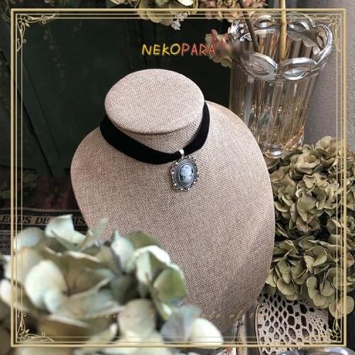 Portrait of A Girl Handmade Vintage Velvet Choker Necklace Lolita Accessory Sweet DIY 6 Types