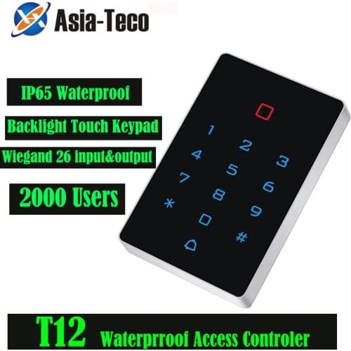 IP65 waterproof touch access control integrated machine RFID independent access controller 13.56Mhz Access Control Keypad T12