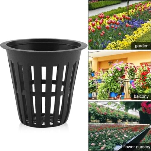 10pcs/Set Hydroponic Basket Durable Safe Hydroponic Baskets Plastic Hydroponic Basket Cup For Garden Balcony Planting
