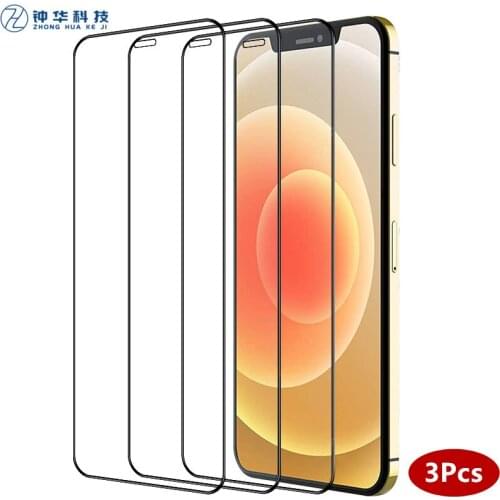 3PCS Protective Tempered Glass For iPhone 12 Pro Screen Protector For iPhone 11 Pro Max Screen Protector iPhone X XR Glass Film