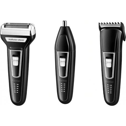 Atasbey - 3 In 1 Hair Beard Ense Nose Shaving Razor Set Razor Face Soapless