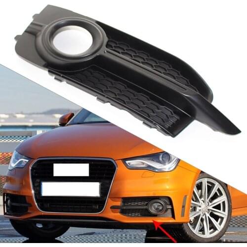 Auto Front Bumper Fog Light Grill Left Honeycomb Grille Black ABS For AUDI A1 8X 2011 2012 2013 2014 S-Line 8X0807681B