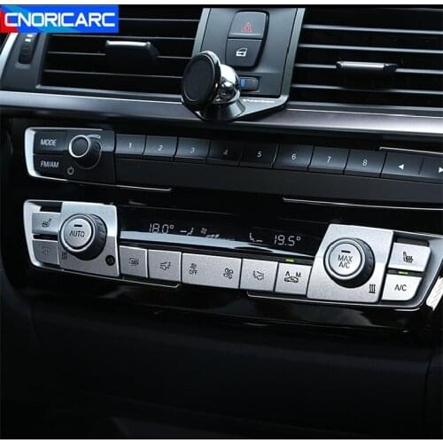 Car Styling Console Air Conditioning Button Covers Trim For BMW 3 Series F30 2013-2019 Interior Accessories Stickers