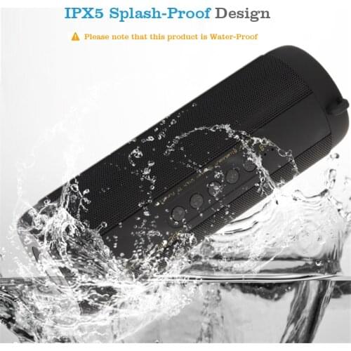 M&J T2 Wireless Best Bluetooth Speaker Waterproof Portable Outdoor Mini Column Box Loudspeaker Speaker Design for iPhone Xiaomi