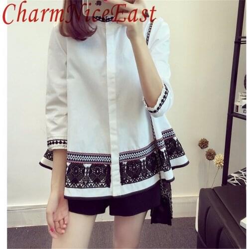 CharmNiceEast Collar Blouses