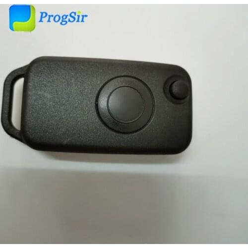 1 Button Flip Key Case Shell For Mercedes Benz ML Series Old Type With Logo Blade