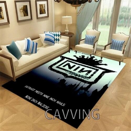 NIN Nine Inch Nails 3D Printed Carpet Soft Flannel Rug Mat Rugs Anti-slip Rug Carpet Home Decoration for Living Room Bedroom