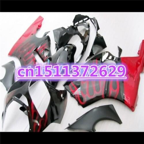 Red flame black ZX 12R 00-01 Motorcycle Fairings For Kawasaki Ninja ZX-12R 00-01 ZX12R 2000 2001 ZX12R 2000-2001 racing parts