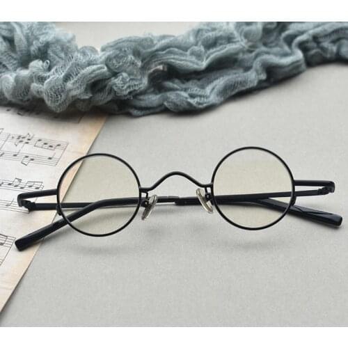 Zerosun Round Eyeglasses Frames Male Small Nerd Glasses Men Women for Reading Glasses High Sphere Prescription Spectacles