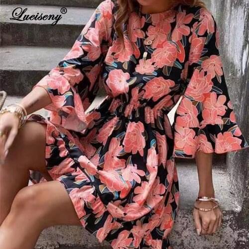 LUEISENY Flared Summer Dresses