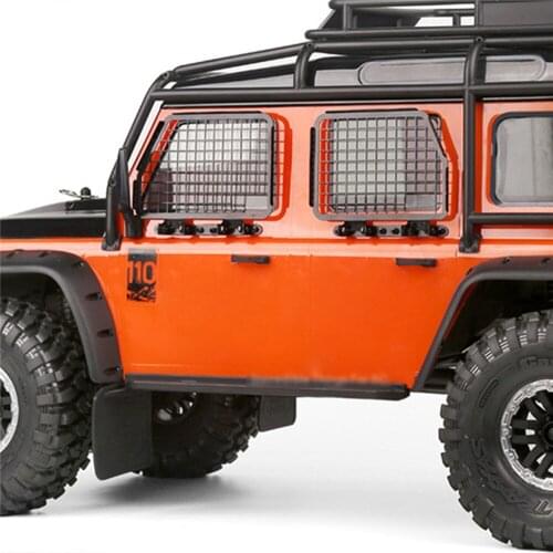Metal Window Guard Mesh Door Protective Net for TRAXXS TRX4 TRX-4 Defender D90 D110 RC Crawler 1:10 Folding Turnover Parts