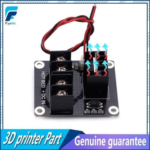 3D Printer Heated Bed Module/MOS Module/Hotbed MOSFET Expansion Module inc 2pin Lead Ramps 1.4 Anet A8 A6 A2 Compatible Black