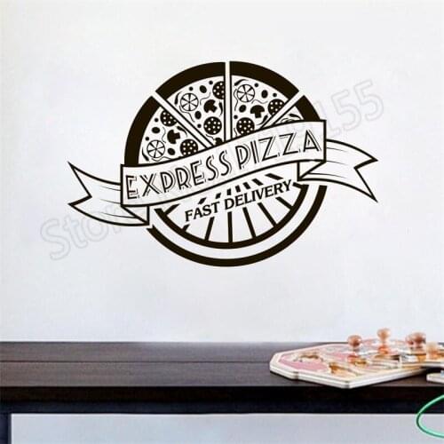 Kitchen Poster Wall Decals Pizza Art Special Decor Wall Stickers Vinyl Restaurant Window Decoration Modern Wall Sticker DIYZW377
