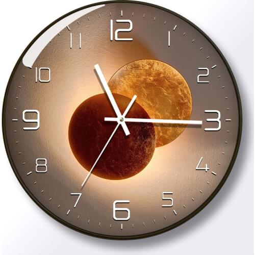 16 Inch Large Size Creative Wall Clock Three-dimensional Personality Clock Mute Living Room Dining Room Wall Clock Bedroom Clock