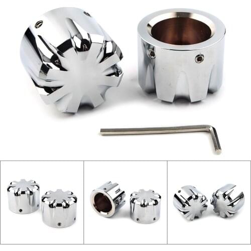 Motorcycle Front Axle Nut Cap Cover Bolts for Harley Touring Softail Road King Glide Dyna CNC Aluminum Alloy Chrome