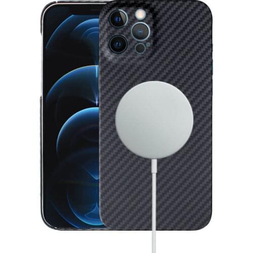 Suitable for IPhone12 Pro IPhone12 IPhone12 Mini Phone Case Compatible with Magsafe Carbon Fiber Phone Case