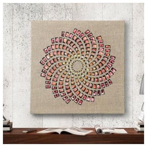 Hand Painted Jewish Business Blessing, Jewish art, Jewish Prayer, BIRKAT HAESEK, art on linen