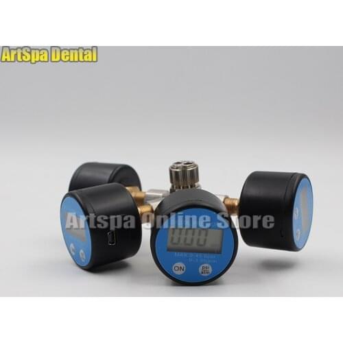 Meter dental supply 4 Holes turbine Manometer For Dental Handpiece Pressure Gauge Test Air Pressure water pressure tester