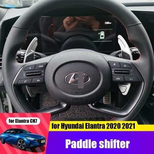 For Hyundai Elantra Avante CN7 2020 2021 steering shift paddle decoration aluminum alloy modification
