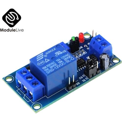 High Quality DC 12V Timer Delay Relay Adjustment Potentiometer Turn ON / Delay Turn OFF Switch Module With Timer
