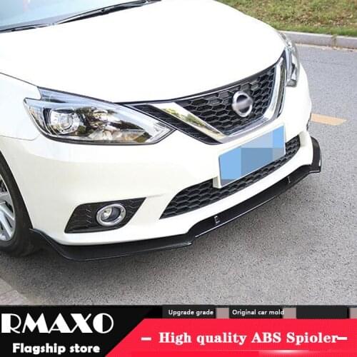 For NIssan Sentra Body kit spoiler 2016-2018 For SYLPHY ABS Rear lip rear spoiler front Bumper Diffuser Bumpers Protector