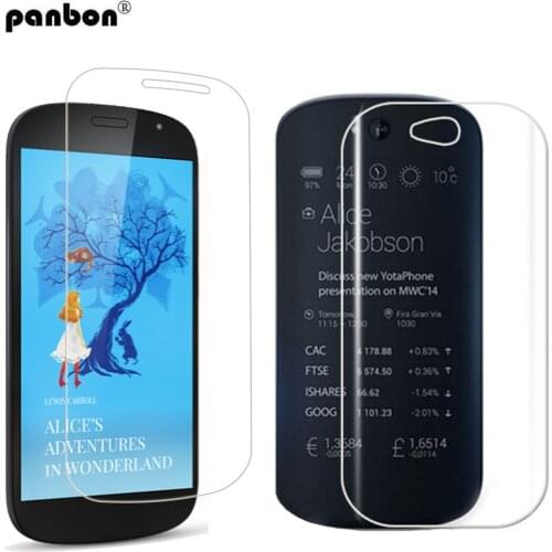 Screen Protector on yotaphone 2 Hydrogel Protector Front & Back HD clear nano soft film for Yota phone2